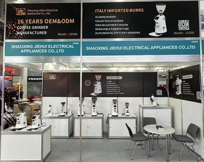 Jiehui Coffee Grinder At The PIR EXPO Exhibition in Russia